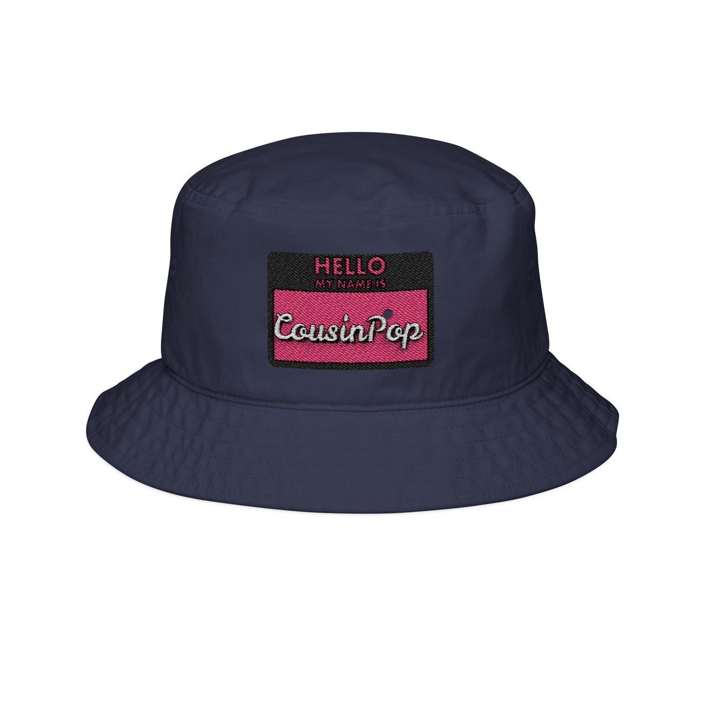 Cousin pop Bucket Hat (Embroidery) * pink font