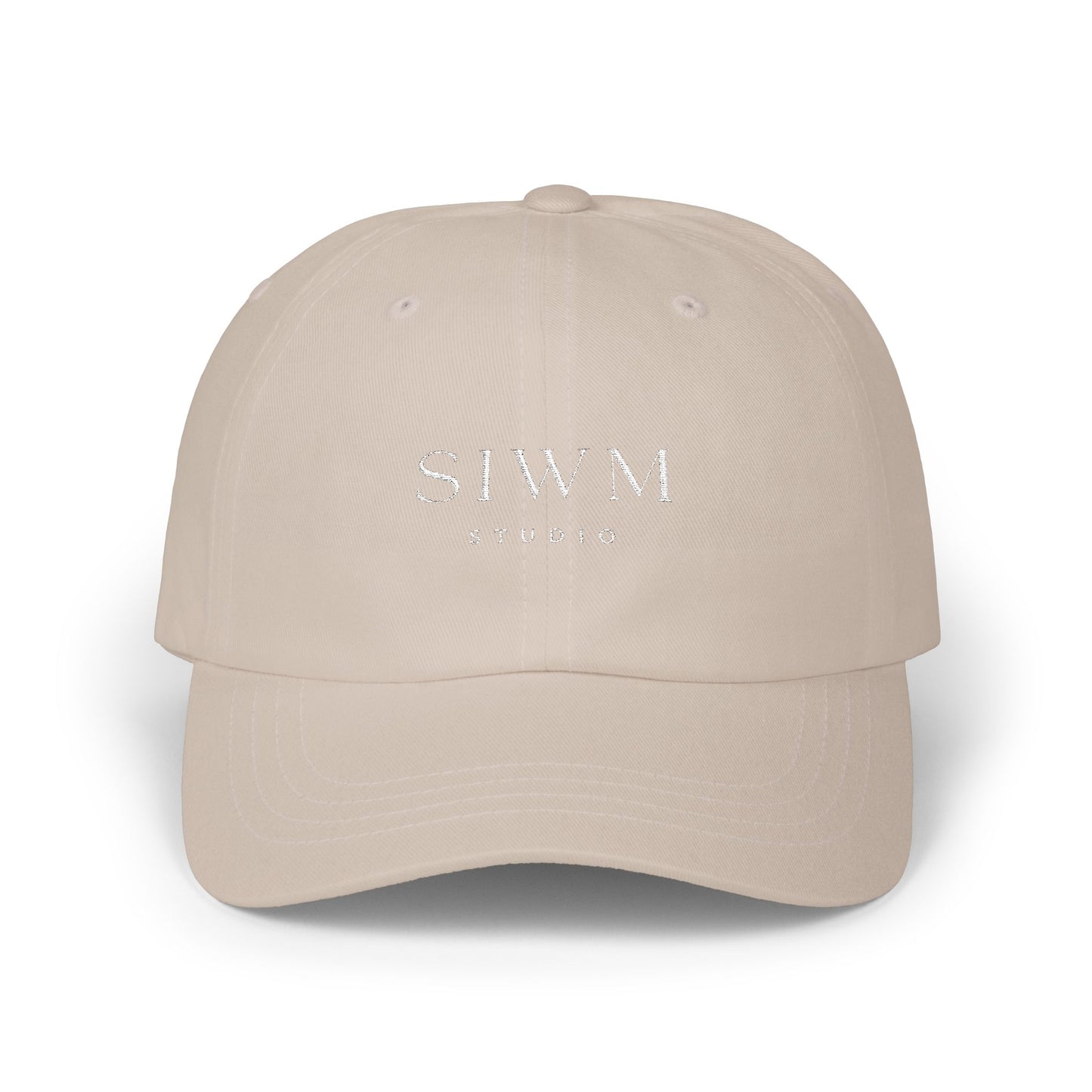SIWM Logo Classic Dad Cap — Minimalist Embroidered Baseball Hat