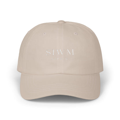 SIWM Logo Classic Dad Cap — Minimalist Embroidered Baseball Hat